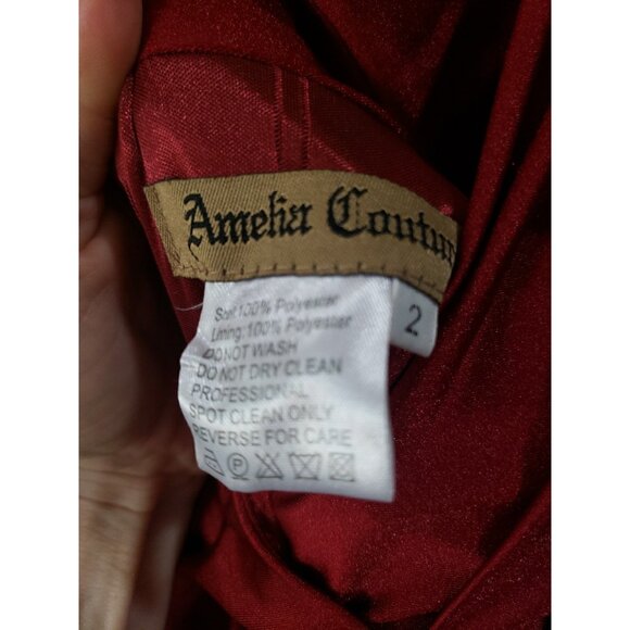 Amelia Couture 370 Gown Dress Mermaid Floor Length 2 Formal Prom New Year - Picture 7 of 7